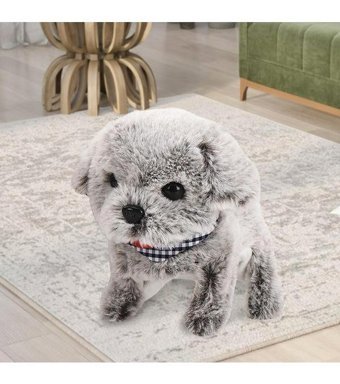 Magideal Suntek Elektrikli Köpek Kuyruğu Sallama Peluş Oyuncak