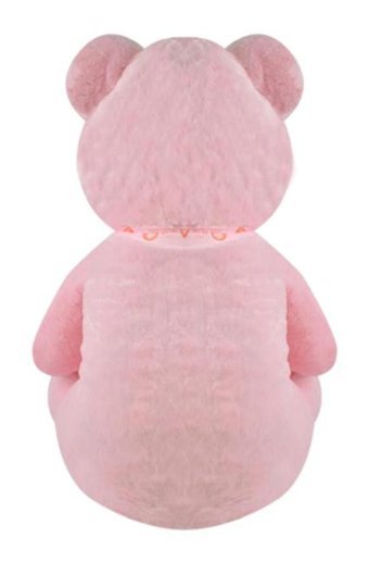 Selay Oyuncak Pembe Büyük Boy Peluş Gülen Yavrulu Ayı 95 cm Peluş Oyuncak
