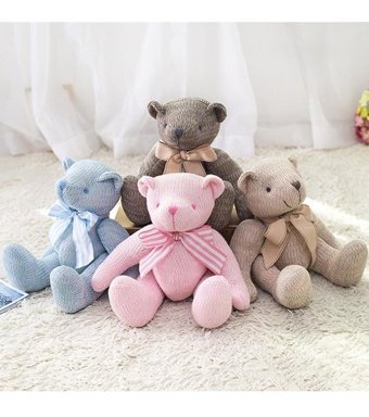 Bruigy Prodigy Toy Örme Yün Ayı Peluş Oyuncak