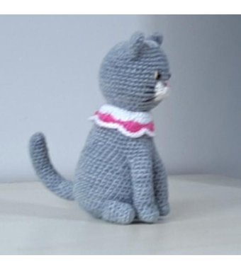 Nildamigurum Pembe Tasmalıi Örgü Oyuncak Kedi