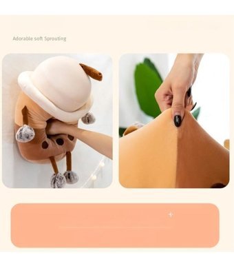 Yystore Kabarcık Süt Çay Gülen Şekli Peluş Oyuncak