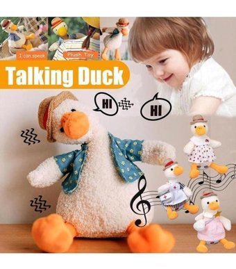 Magideal Suntek Talking Duck Chat Mimicry Electric Pet Record Peluş Oyuncak
