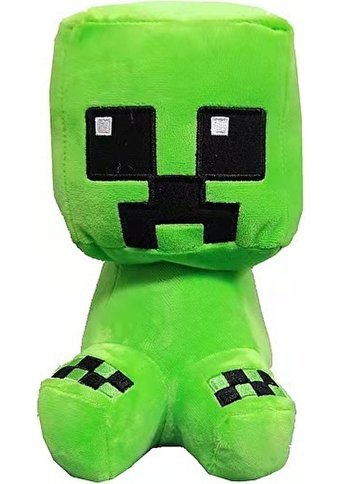 Alibee Yeşil Populars Minecraft Figürlü 22 cm Peluş Oyuncak