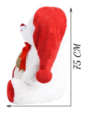 Özgüner Oyuncak Ponpon Şapkalı Ayıcık 75 cm Peluş Oyuncak