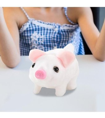 Magideal Suntek Elektrikli Peluş Domuz Sevimli Beyaz Peluş Oyuncak