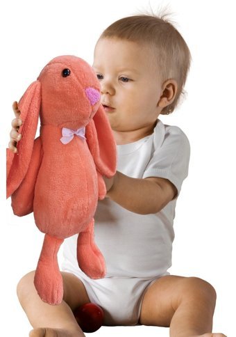 Sole Papyonlu Uzun Kulak Bunny Tavşan Nar Çiçeği Peluş Oyuncak
