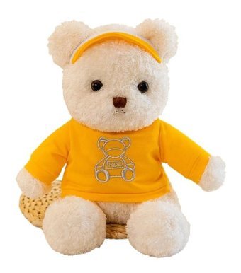 Jzcat Sarı Çocuk Sevimli Ayı Bebek 30 cm Peluş Oyuncak