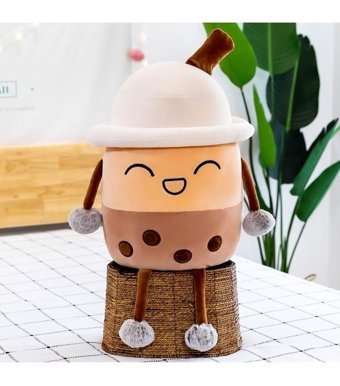 Yystore Sevimli Sütlü Çay Bebek 40 cm Peluş Oyuncak