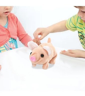 Magideal Elektrikli Domuz Oyuncak Canlı Sevimli Peluş Oyuncak