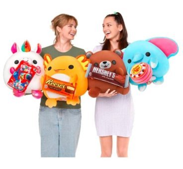 Snackles Aburcubur ElephantMentos 35 cm Peluş Oyuncak