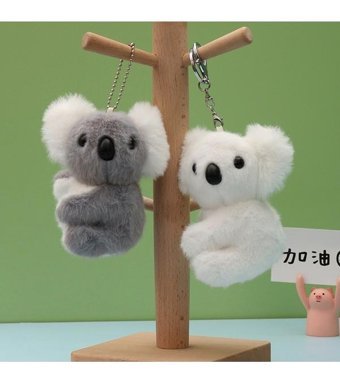 Luckystar Koala Bebek Kolye Ucu Gri Peluş Oyuncak