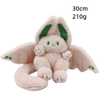 Carrier Pembe Yarasa Kanatları Tavşan Bebek 30 cm Peluş Oyuncak