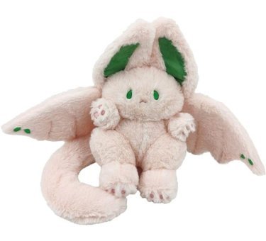 Carrier Pembe Yarasa Kanatları Tavşan Bebek 30 cm Peluş Oyuncak
