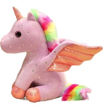 Yucama Yucama Yıldızlı Kanat Unicorn Mor 28 cm Peluş Oyuncak