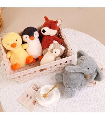 Jzcat Hayvan Doll Peluş Oyuncak Piggy Penguen Bebek Peluş Oyuncak