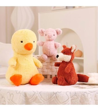 Jzcat Hayvan Doll Peluş Oyuncak Piggy Penguen Bebek Peluş Oyuncak