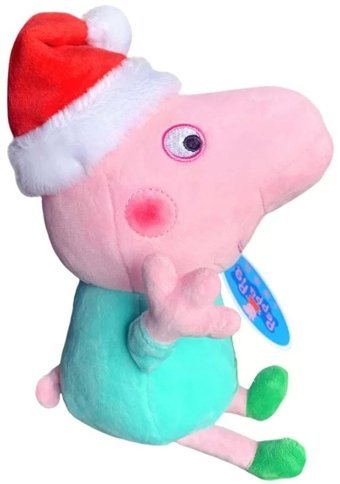 Kumik Peppa Pig George New Year Model 19 cm Peluş Oyuncak