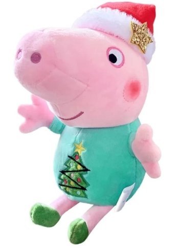 Kumik Peppa Pig George New Year Model 19 cm Peluş Oyuncak