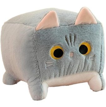 Jzcat Gri Sevimli Hayvan Kare Kedi 30 cm Peluş Oyuncak