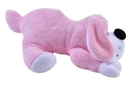 Bambi Yatan Köpek Wellsoft Pembe 45 cm Peluş Oyuncak