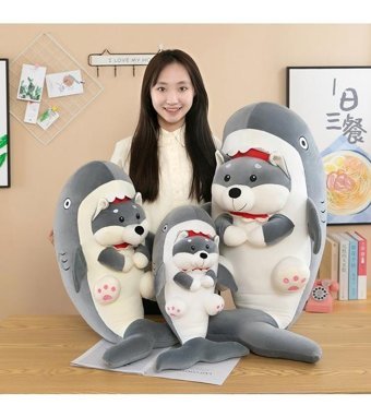 Oloey Shark Puppy 45 cm Peluş Oyuncak