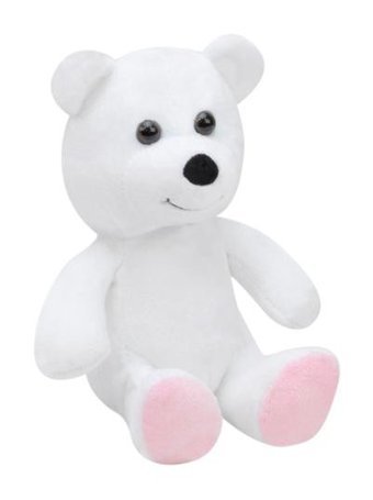 Yk Store Sevimli Beyaz Ayıcık Hediye & Oyun Arkadaşı 24 cm Peluş oyuncak