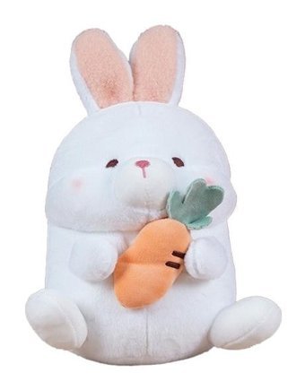 Jzcat Beyaz Çocuk Sevimli Hayvan 23 cm Peluş Oyuncak
