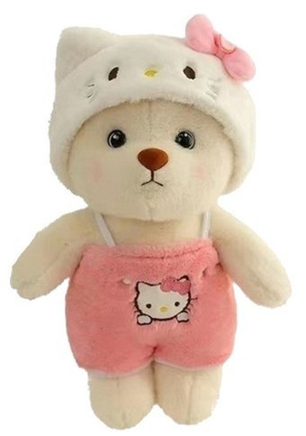 Yucama Bebek Ayı Giydirme Pembe Peluş Oyuncak