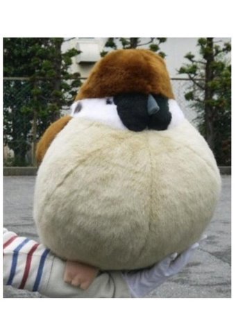 Alibee Sld Gerçekçi Hayvan Kuş Sparrow Kahverengi 50 cm Peluş Oyuncak