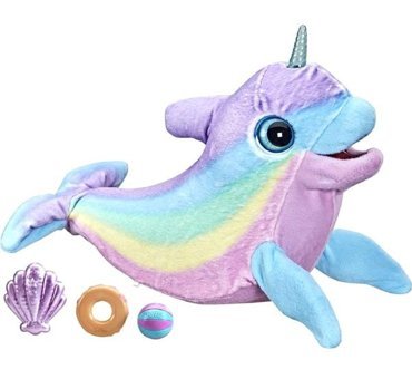 Fur Real Furreal Wavy The Narwhal 80+ Ses Etkileşimli Yunus Balığı Peluş Oyuncak