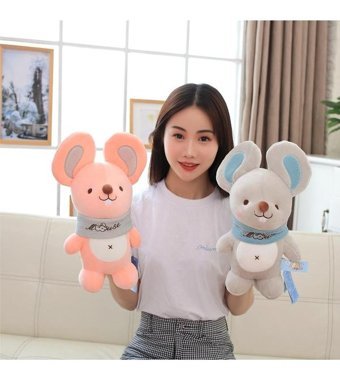 Sunflower Grey Karikatür Fare Bebek 35 cm Peluş Oyuncak