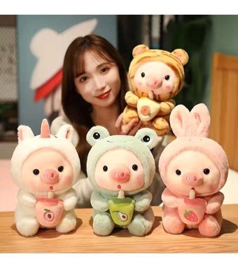 Alibee Pembe Kawaii Bubble Teddy 25 cm Peluş Oyuncak