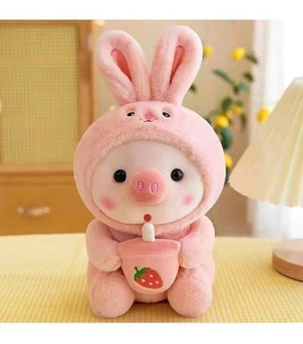 Alibee Pembe Kawaii Bubble Teddy 25 cm Peluş Oyuncak