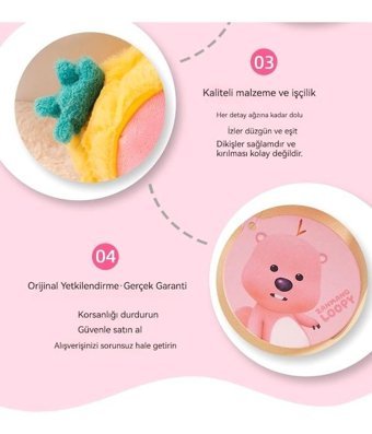 Jzcat Meyve Seti Çılgın Sevimli Kunduz Peluş Oyuncak
