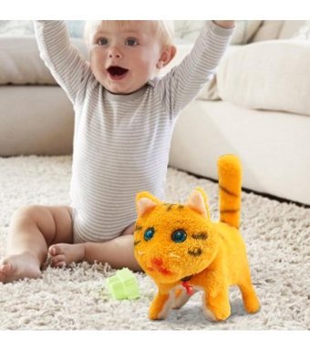 Magideal Suntek Elektronik Kedi Oyuncağı Doldurulmuş Peluş Oyuncak