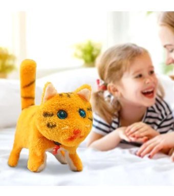 Magideal Suntek Elektronik Kedi Oyuncağı Doldurulmuş Peluş Oyuncak