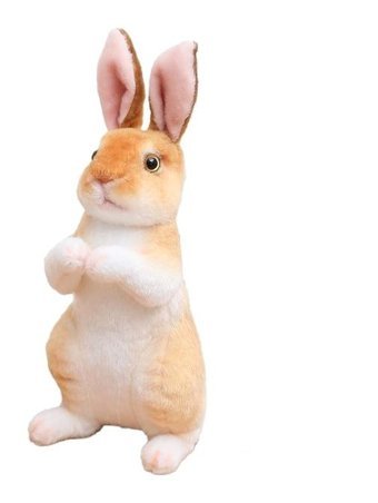 Jzcat Sevimli Simülasyon Tavşan Bebek Sarı 25 cm Peluş Oyuncak