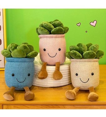 Luckystar Kahverengi Etli Saksı Peluş Oyuncak