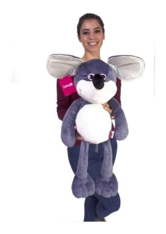 Selay Oyuncak Salaş Peluş Oyuncak Fare Gri 50 cm Peluş Oyuncak