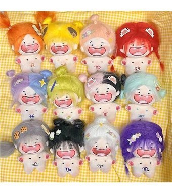 Alibee Yıldız Teddy Doll Idol Pamuk Oyuncak Kawaii Zodiaco 10 cm Peluş Oyuncak