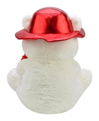 Selay Oyuncak Ekru Şapkalı Ayı 60 cm Peluş Oyuncak