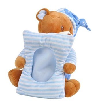 Selay Oyuncak Çerçeveli Ayı 25 cm Mavi Peluş Oyuncak
