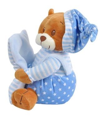 Selay Oyuncak Çerçeveli Ayı 25 cm Mavi Peluş Oyuncak