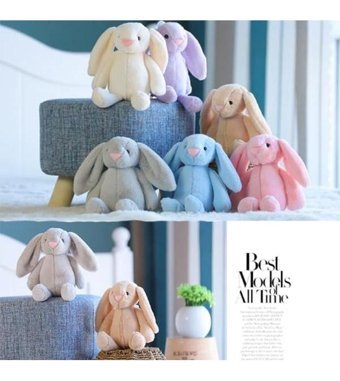 Sole Kahverengi Uyku Arkadaşım Uzun Kulak Bunny Peluş Tavşan 65 cm Peluş Oyuncak
