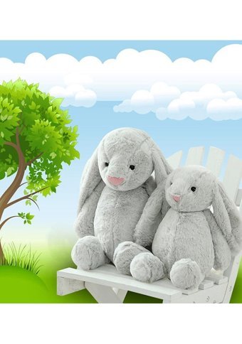 Sole Kahverengi Uyku Arkadaşım Uzun Kulak Bunny Peluş Tavşan 65 cm Peluş Oyuncak