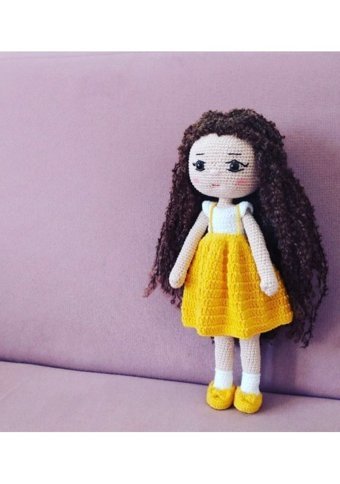 Trendtel Amigurumi Jülide Bebek Organik Örgü Bebek Peluş Oyuncak