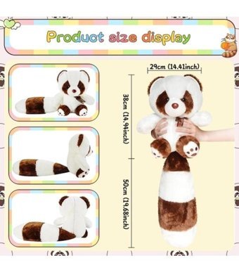 Carrier Rakun 40 cm Peluş Oyuncak