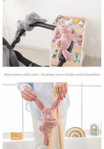 Wellgro Pembe Wellgro Sarılan & Kucaklayan Tavşan Peluş Oyuncak