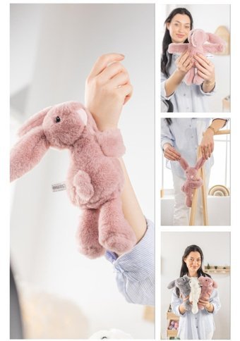 Wellgro Pembe Wellgro Sarılan & Kucaklayan Tavşan Peluş Oyuncak