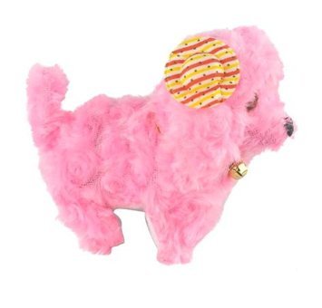 Erzi Oyuncak Pembe Köpek Sevimli Köpek Sesli Hareketli Peluş Oyuncak